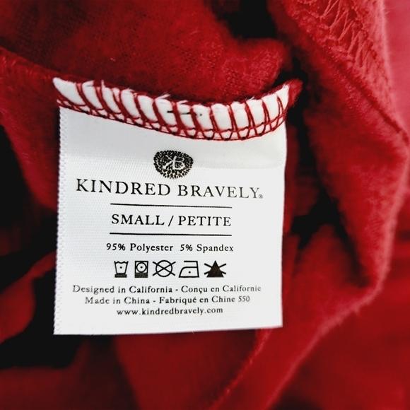 Kindred‎ Bravely Waffle Knit Fleece Nursing & Maternity PJ Top Size S NEW - Picture 9 of 11